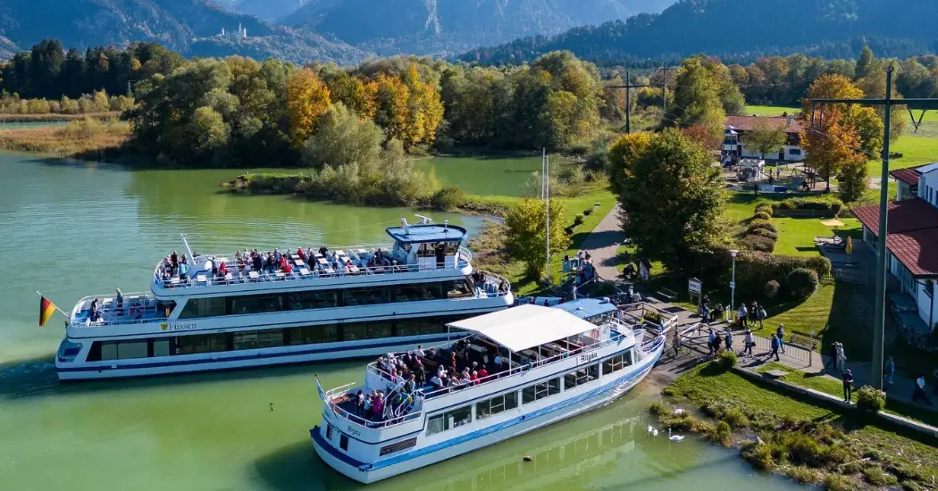 Boat trip in Forggensee Lake