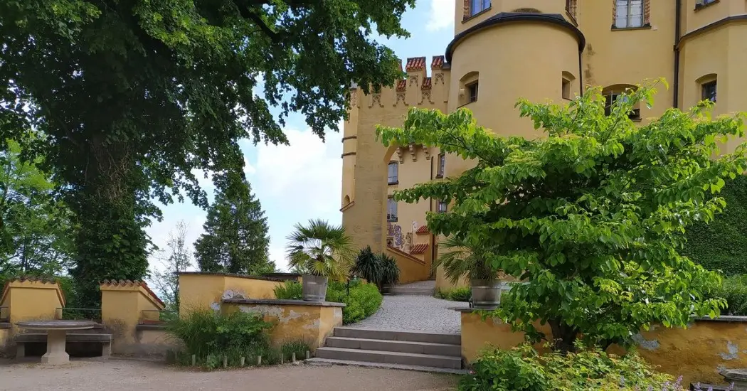 The entrance of Hohenschwangau Castle