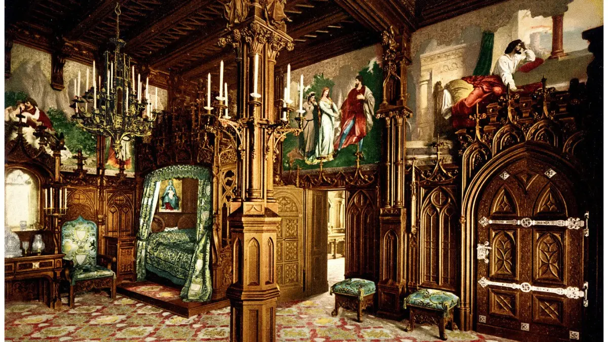King's Bedroom at Neuschwanstein Castle