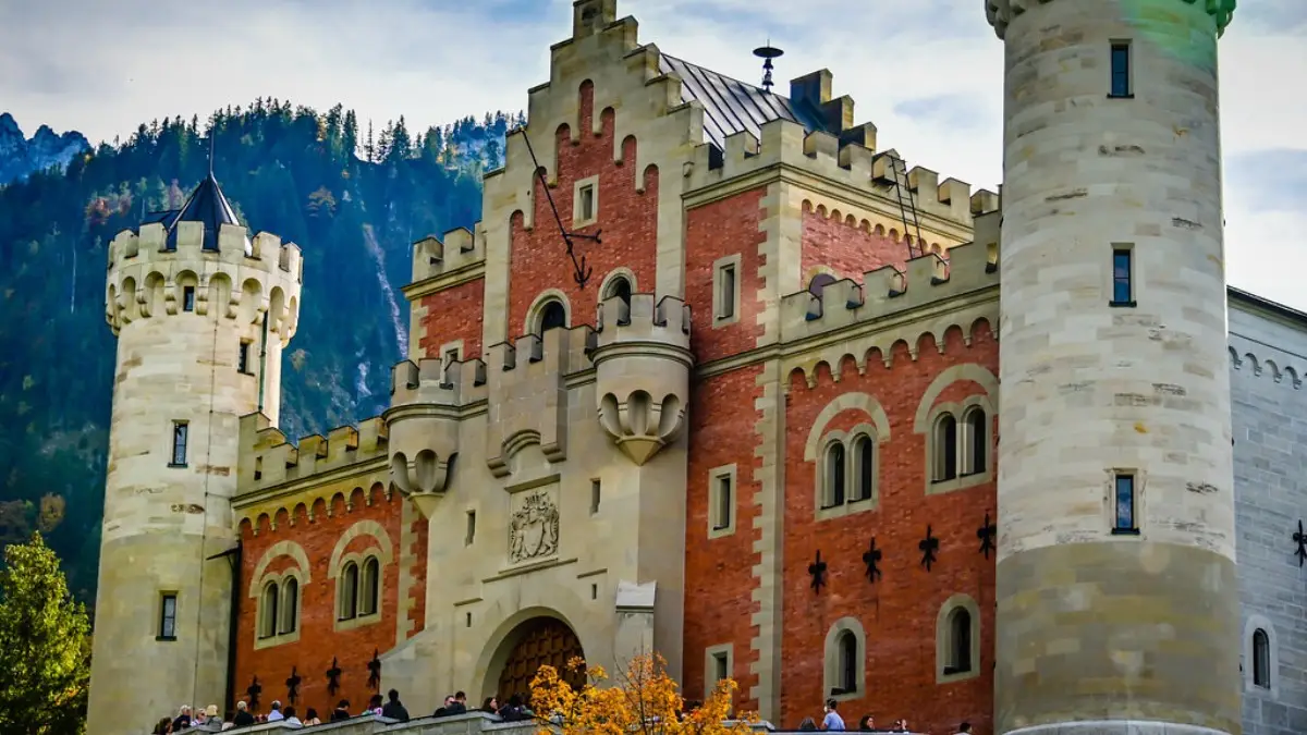 Neuschwanstein Castle Gatehouse with towers