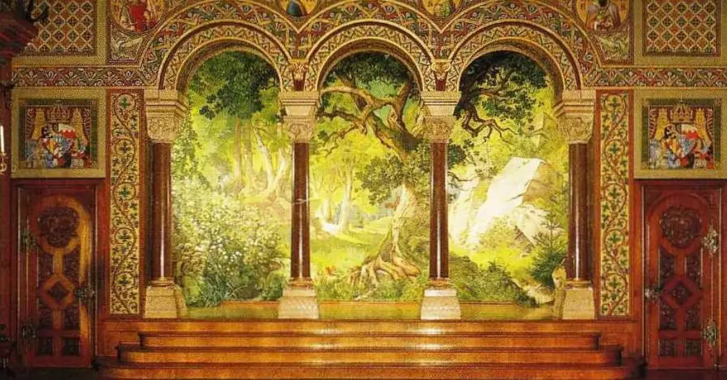 The stage of Singer’s Hall in Neuschwanstein Castle
