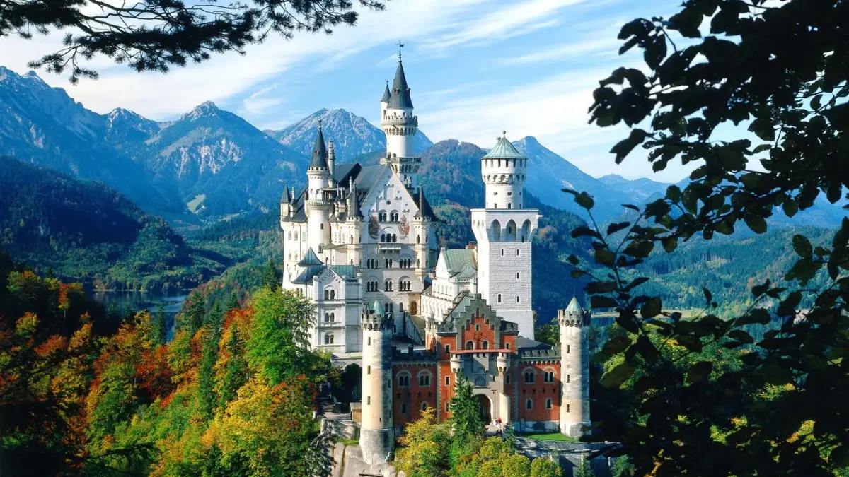 Entrance of Neuschwanstein Castle Entrance of Neuschwanstein Castle