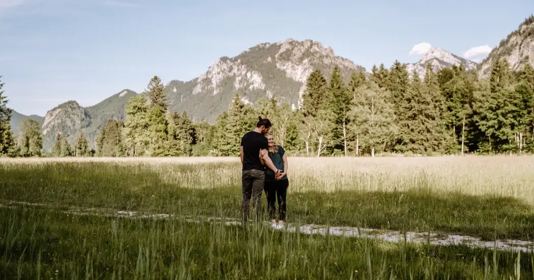 A couple’s photoshoot in Schwansee
